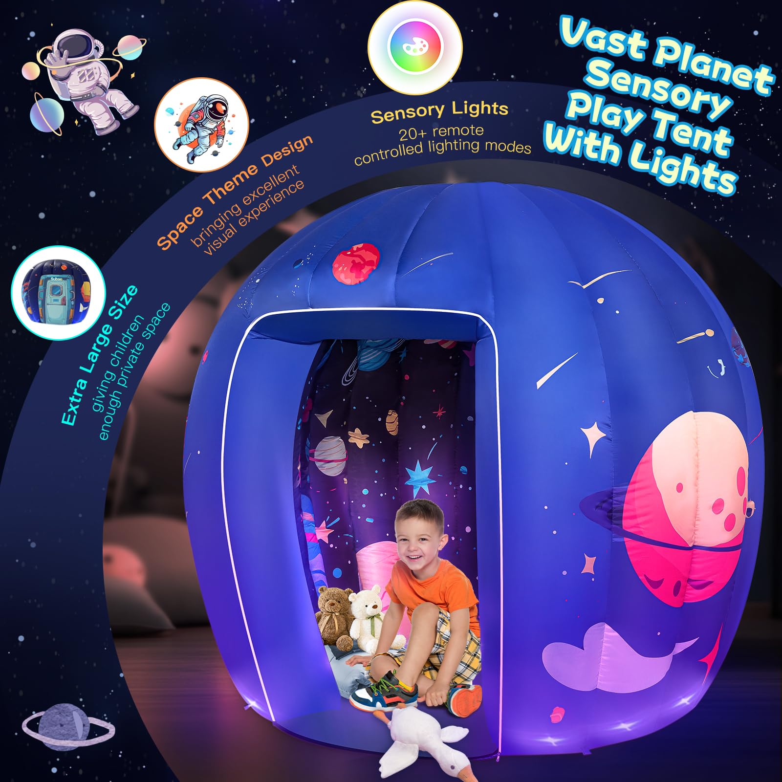 Subao Sensory Tent versatile for home, classroom, or party play sessions