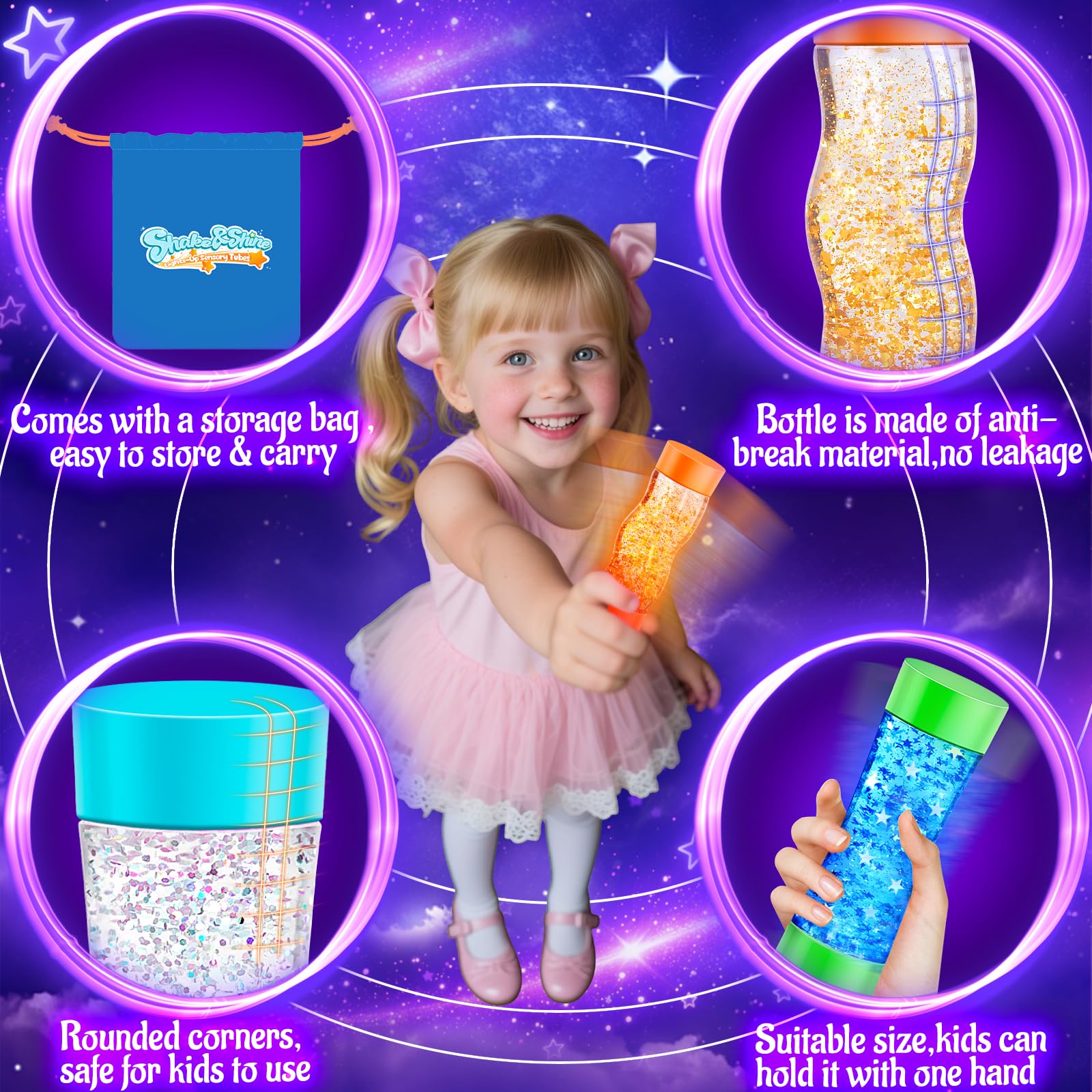 Subao storage bag keeps sensory tubes organized for calm-down corners.