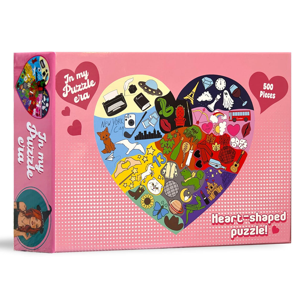 SUBURBAN WITCH CO ERAS heart-puzzle pieces scattered for engaging challenge