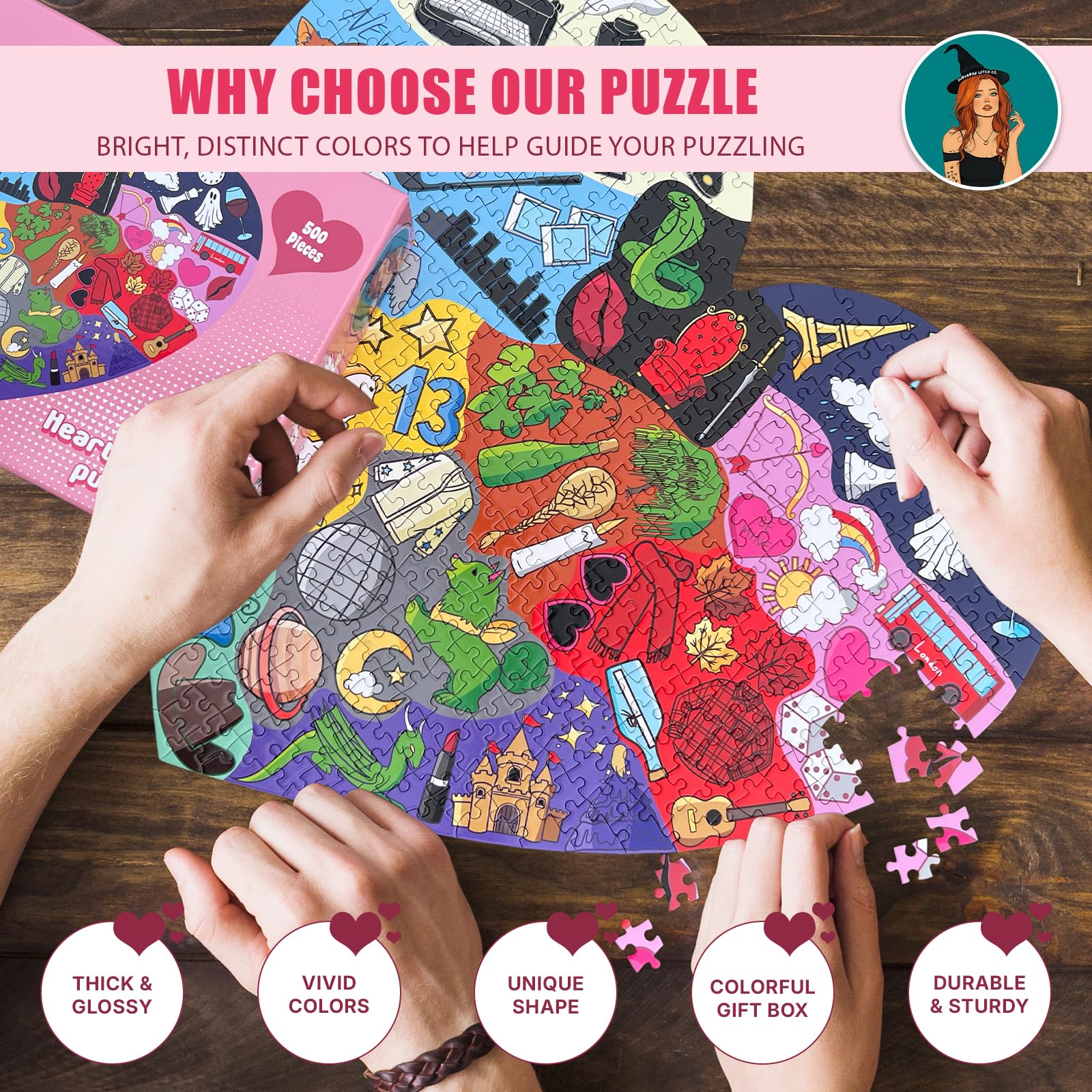 SUBURBAN WITCH CO ERAS puzzle gift packaging suggests thoughtful present
