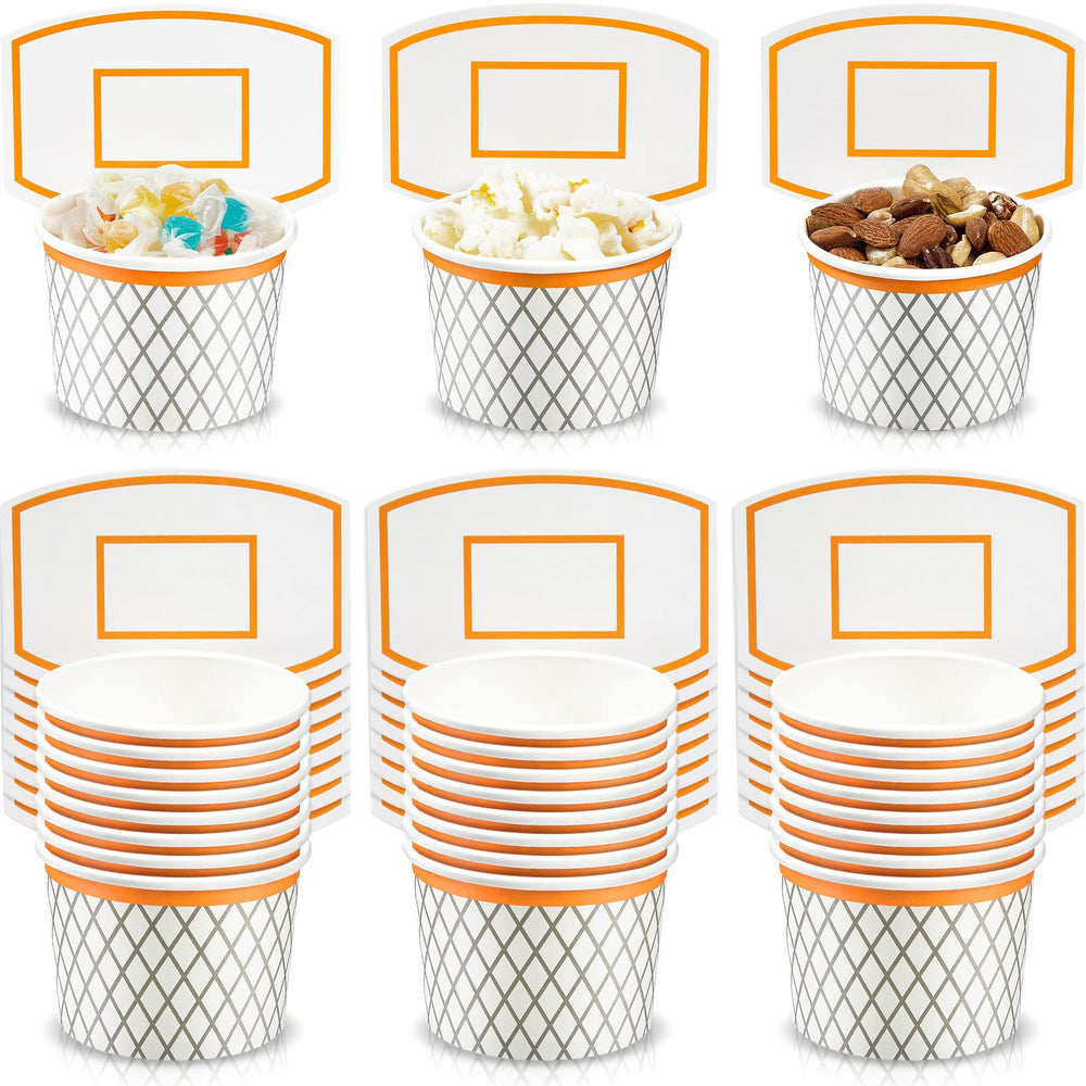 Suclain basketball hoop snack cups for festive party favors and snacks.
