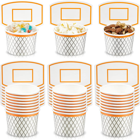 Suclain basketball hoop snack cups for festive party favors and snacks.