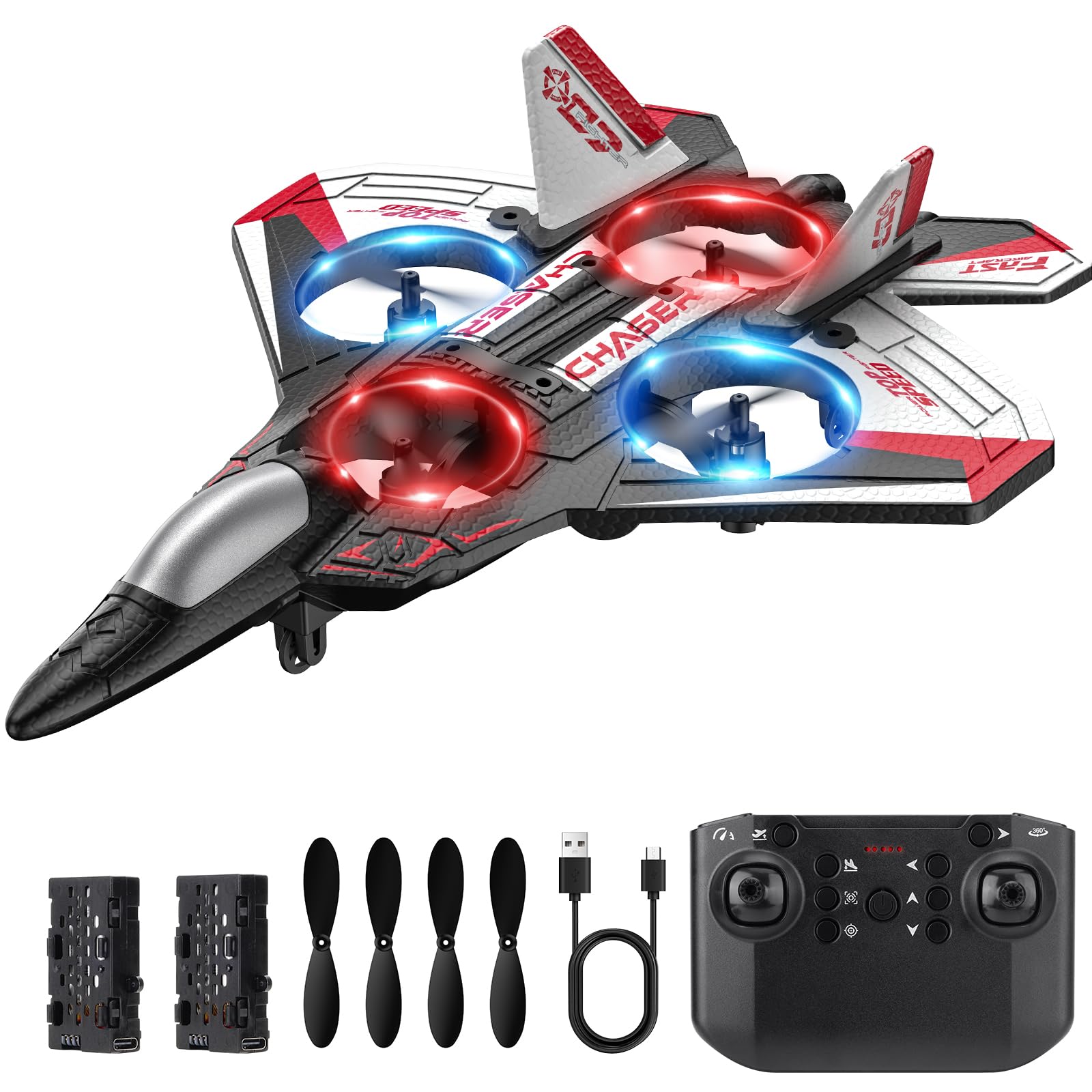Sucpeii RC plane front view highlights lightweight foam for stable beginner flights.