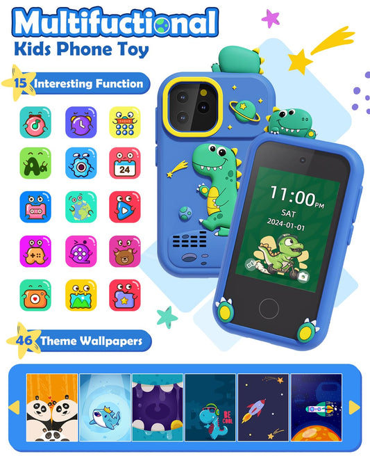 Sueseip kids phone silicone durable case protects against drops during adventures