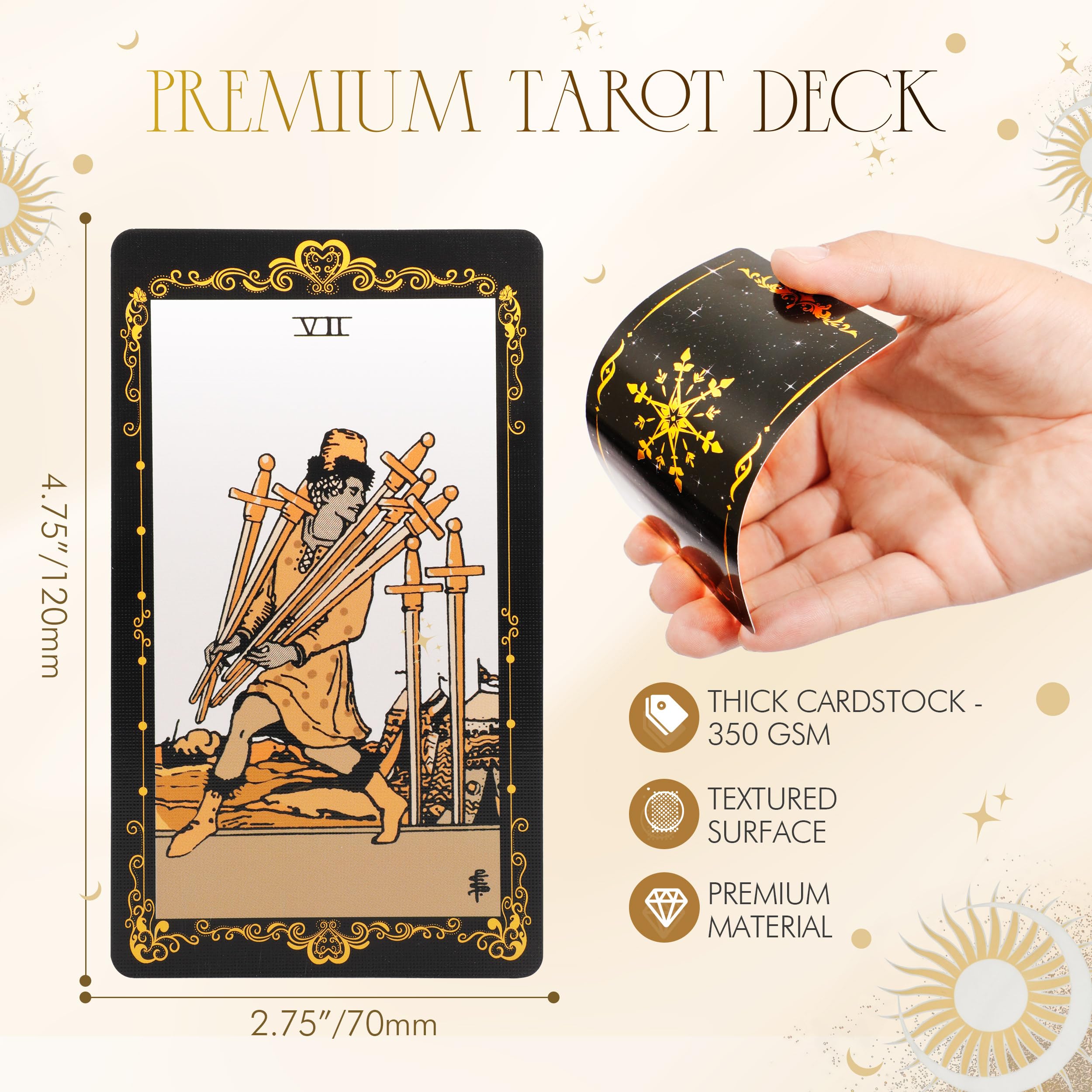 SUGEYA velvet tarot bag keeps cards protected and organized.