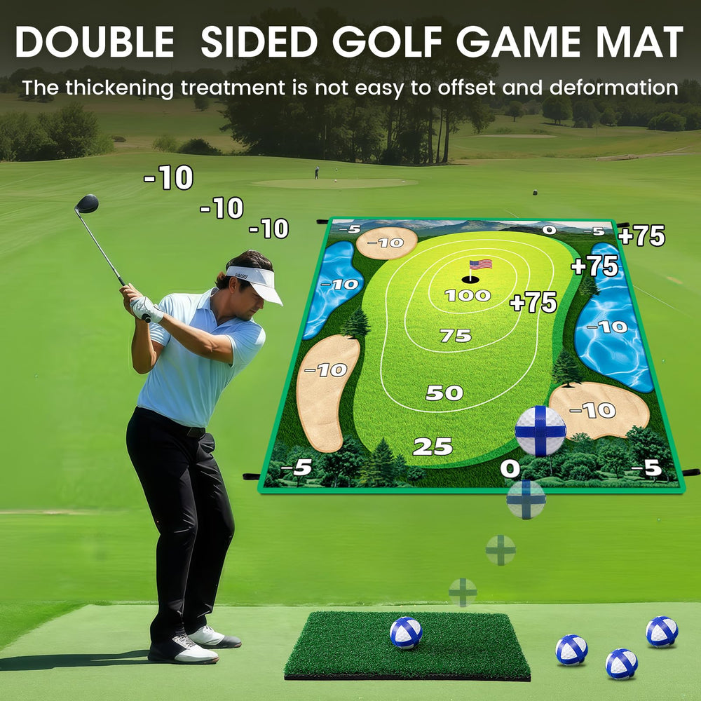 SUGFUT hitting mat and ground stakes set for stable outdoor play