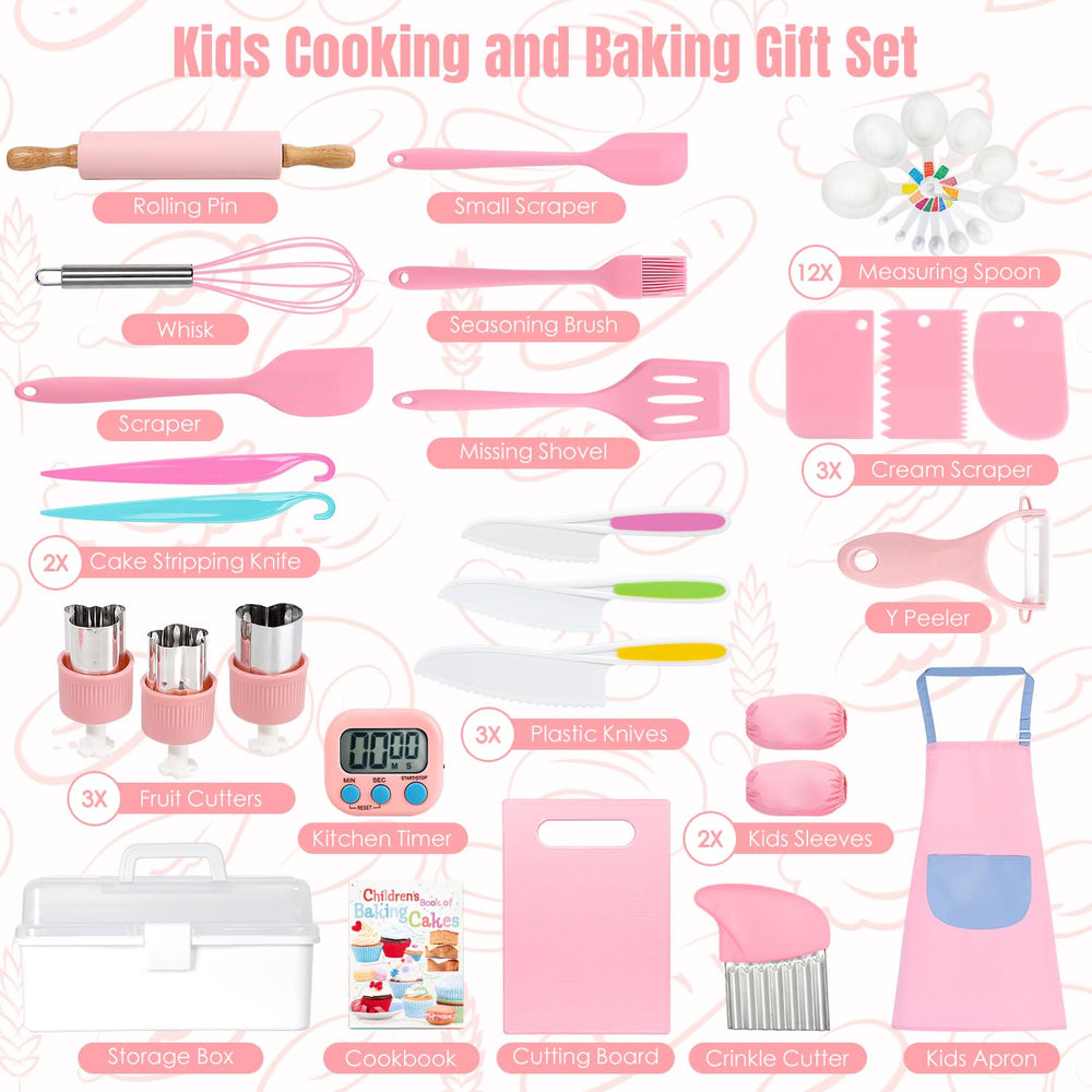 Suhctuptx kids cooking set cookbook guiding simple, tasty activities for budding chefs