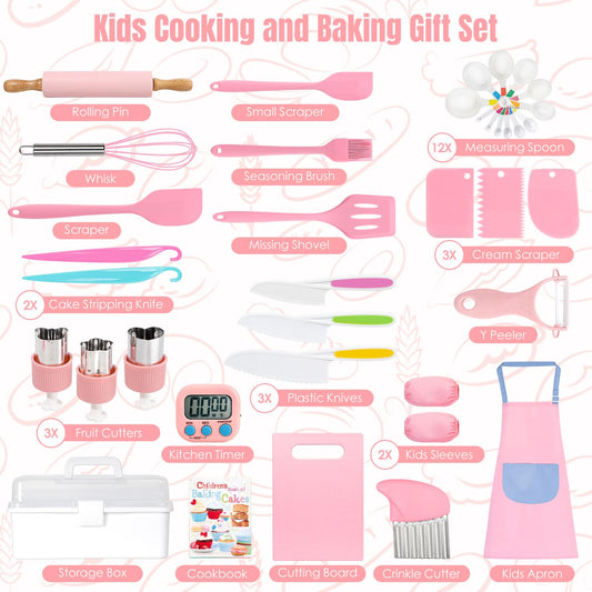 Suhctuptx kids cooking set cookbook guiding simple, tasty activities for budding chefs