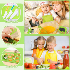 Suhctuptx nylon knives designed for safe kid use during pretend cooking