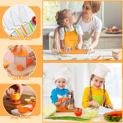 Suhctuptx kid-safe knives designed for small hands and safe food prep