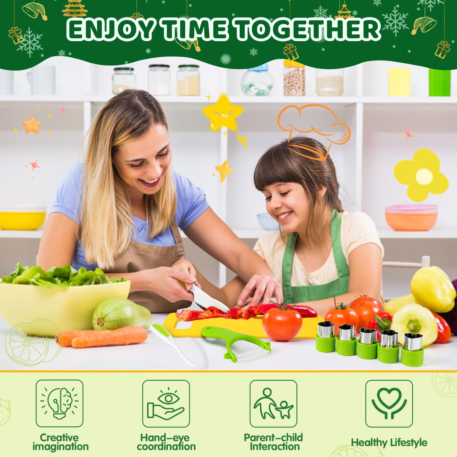 Suhctuptx potato slicer knife helps kids slice safely