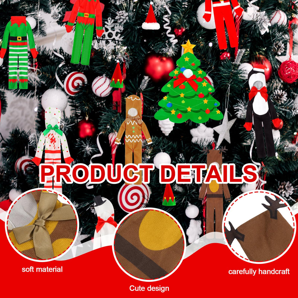 Suhine Santa Claus felt outfit for dolls to brighten scenes.