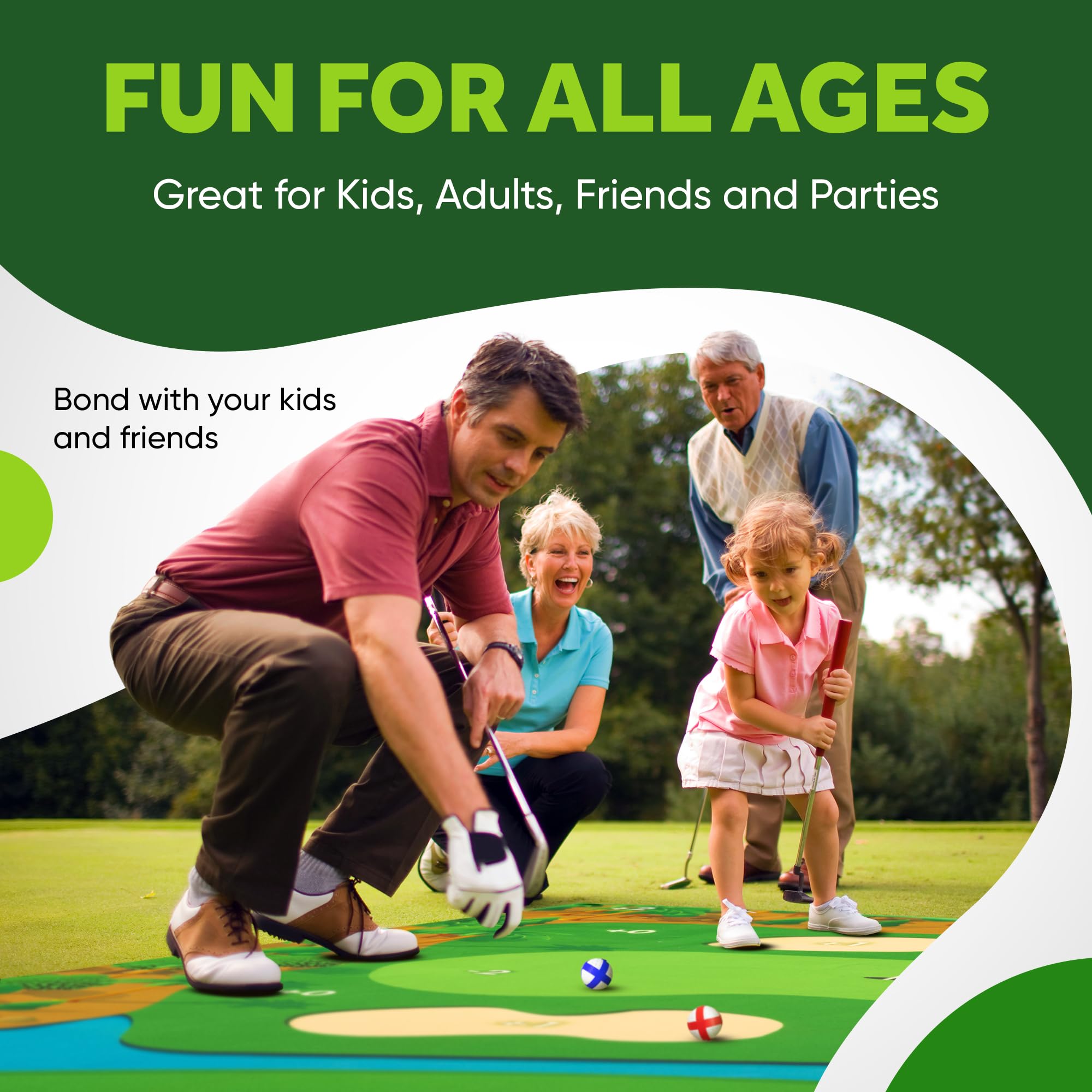 SuiMono Battle Golf adjustable-height-clubs adapt to each player