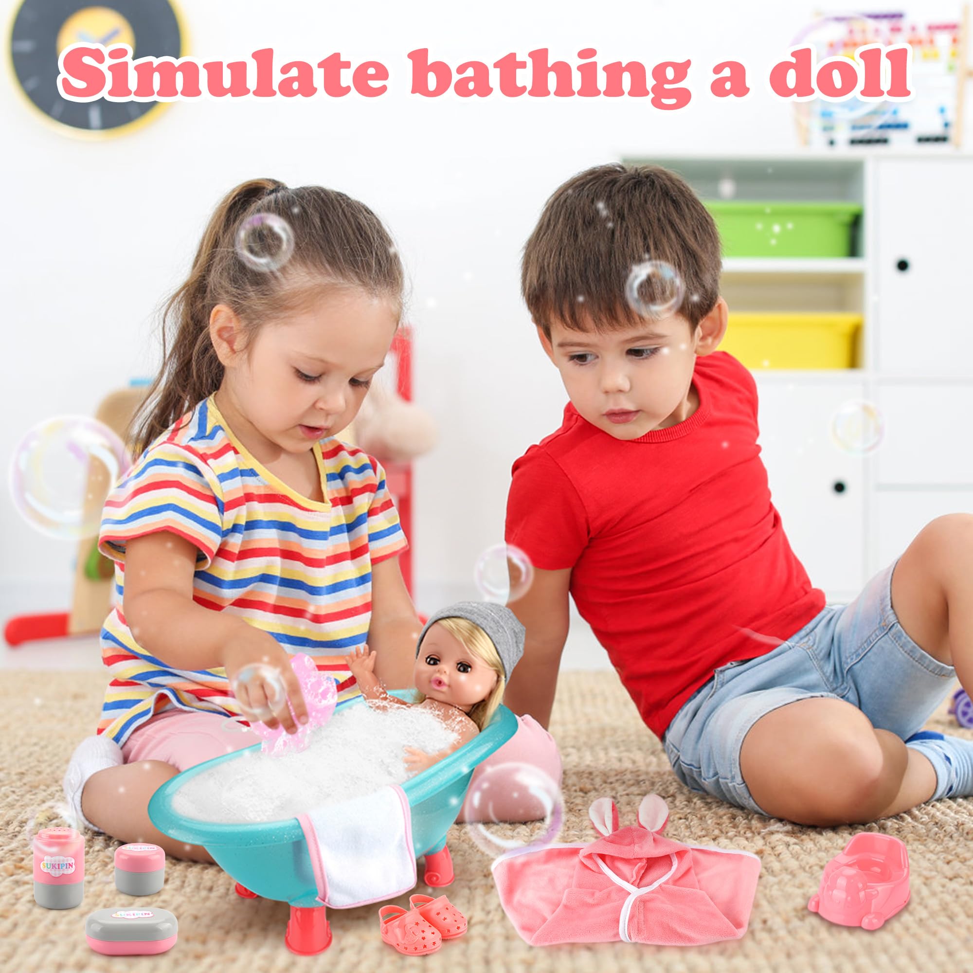 SUKIPIN gift-ready doll playset ideal for birthdays and holidays.