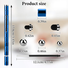 SUKIPIN blue magnet fidget pen shows transformable shapes for creative thinking.