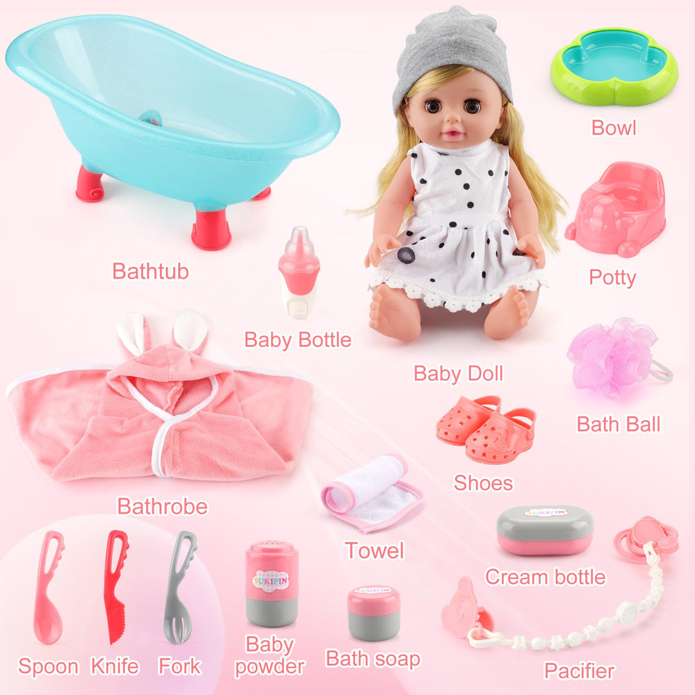SUKIPIN pink bath rope enhances cozy spa moments with the set.