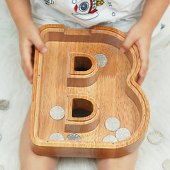 Sulevalt alphabet letter coin bank emphasizes learning letters while saving coins