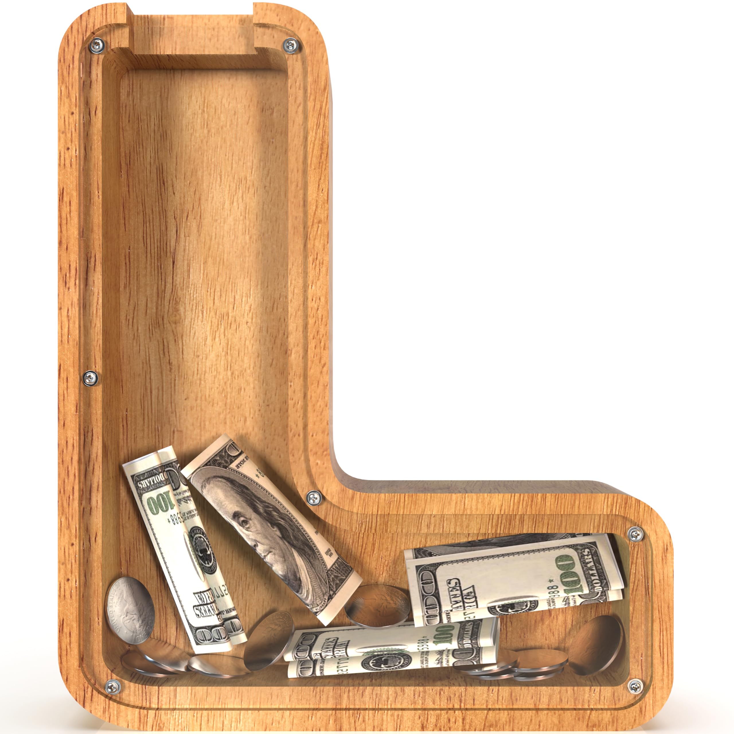 Sulevalt piggy bank featuring A-Z letters for personalized savings