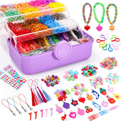 SUMAJU 18500+ bracelet kit with colorful rubber bands for creative crafting fun