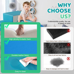 Sumbababy foam climbing blocks stair support crawling and motor skill development in toddlers.