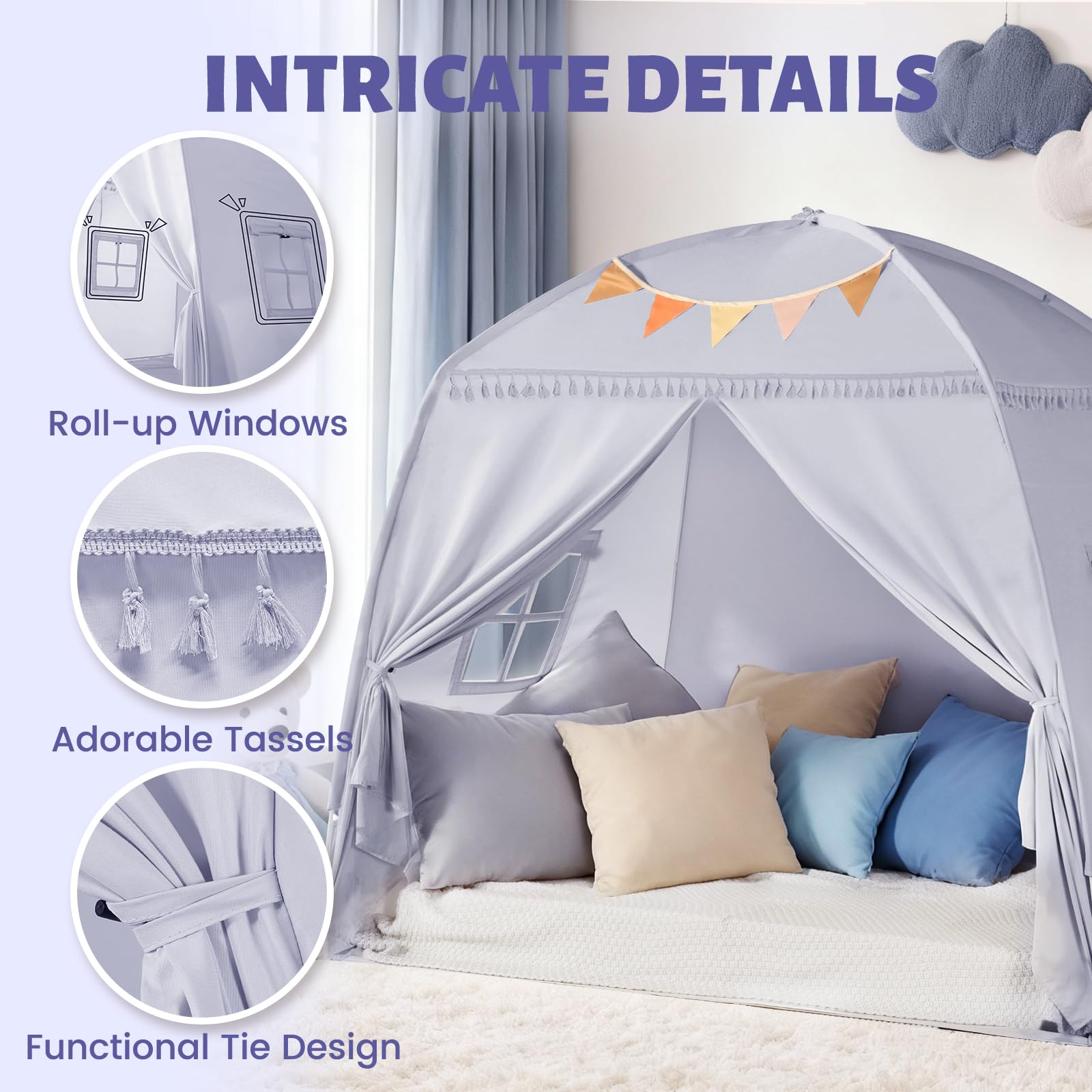 Sumbababy teepee quick two-step setup for effortless assembly