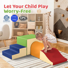 Sumbababy blocks with stairs support gentle climbs and imaginative play