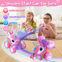 SUMEAUT unicorn RC car playtime scene supports creative storytelling sessions
