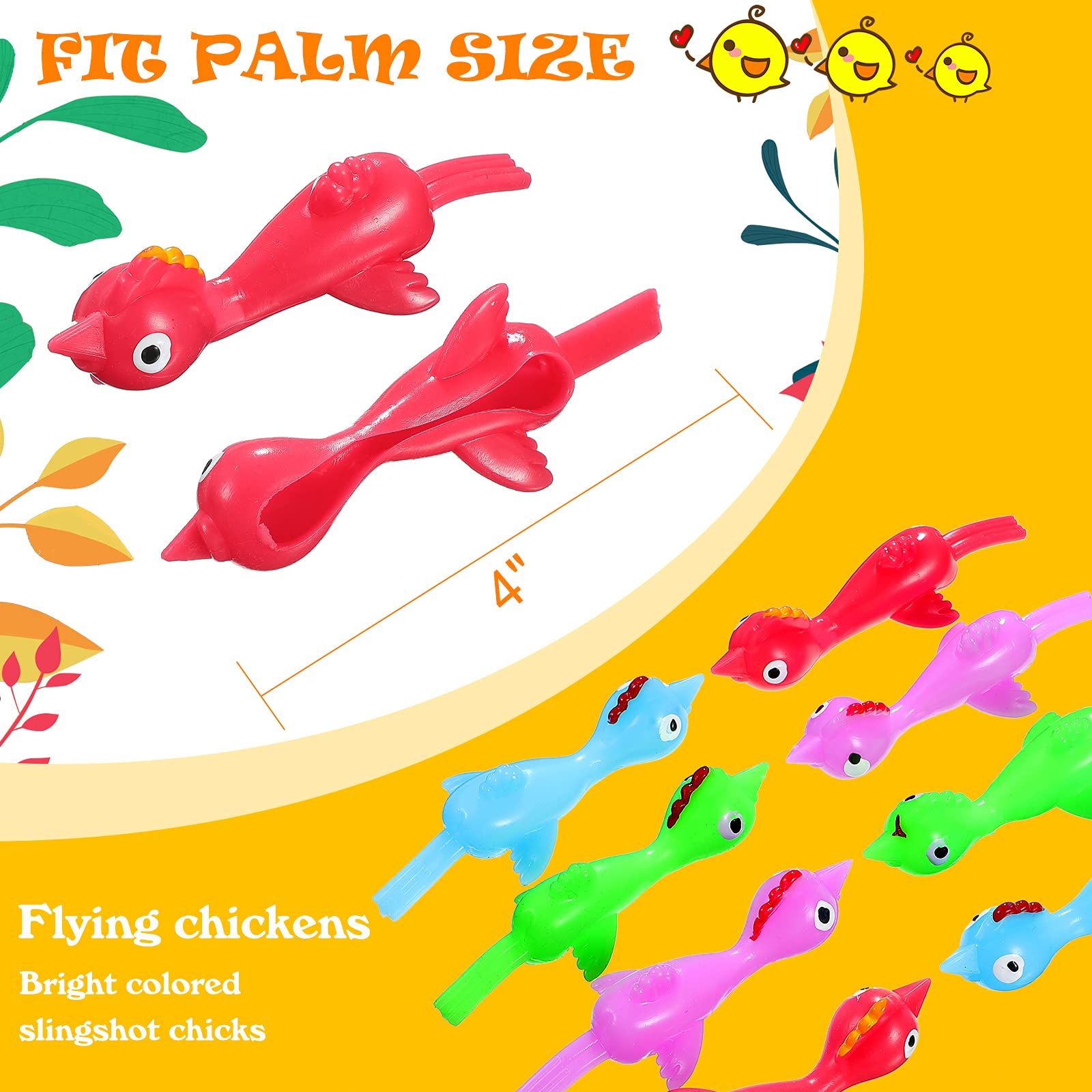 Sumind slingshot chickens in blue set, ideal for classroom prizes and games.