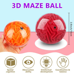 Sumind 4 Pcs 3D Puzzle Maze Ball green challenges the mind for deep problem solving