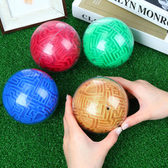 Sumind 4Pcs 3D maze ball set with different diameters for varied challenges