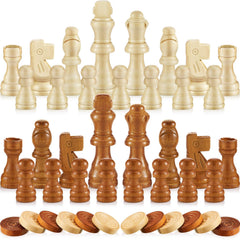 Sumind 80-piece wooden checkers set with mixed styles for versatile gameplay