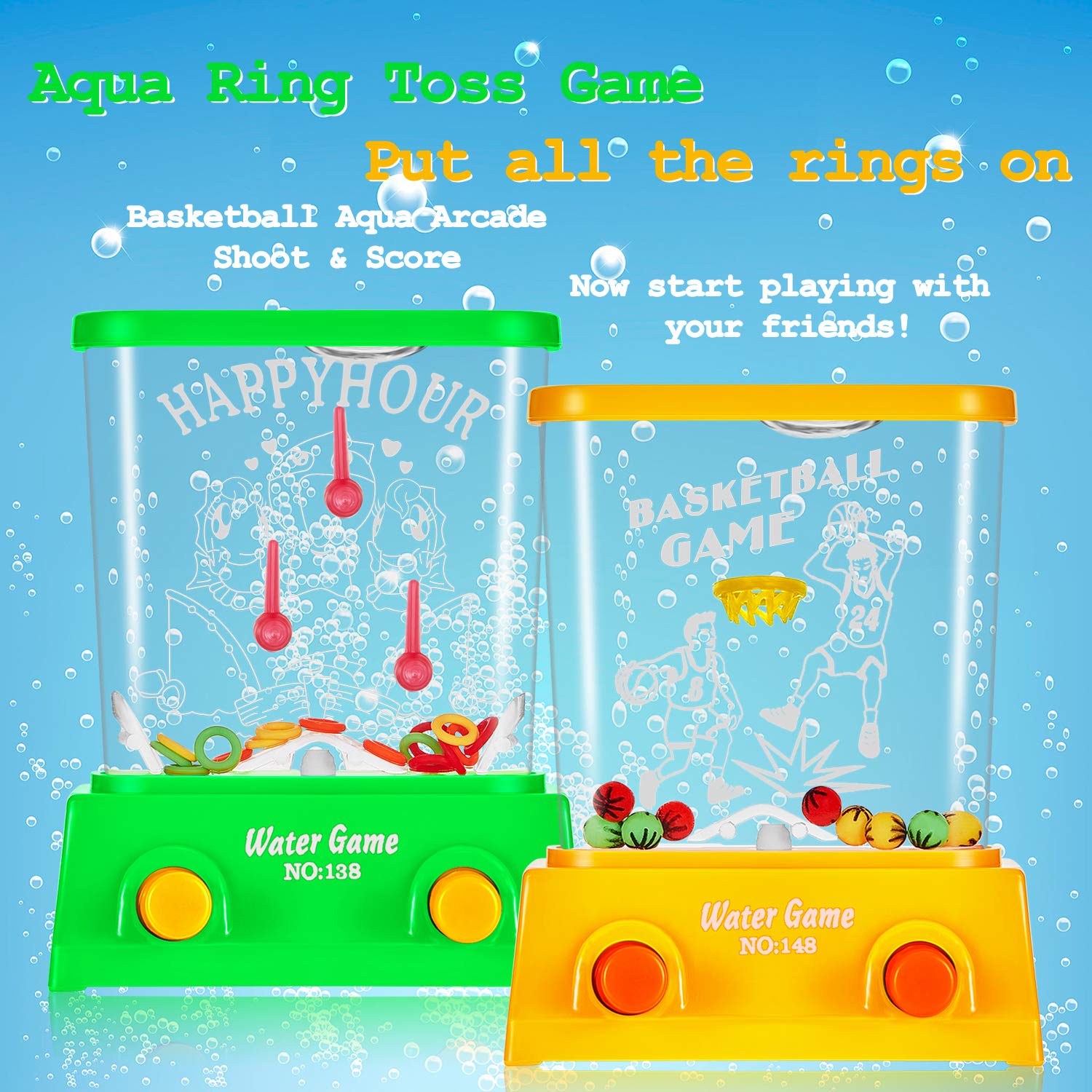 Sumind Aqua Rings ring type game to test timing and accuracy.