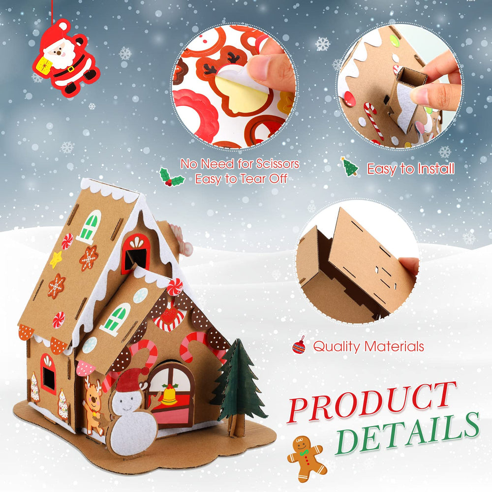 Sumind Christmas gingerbread house decor offers durable, reusable festive accents