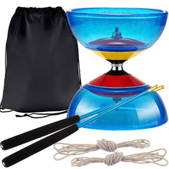 Sumind blue five-bearing diabolo ready for smooth spins and tricks.