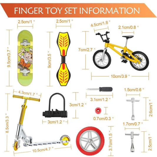Sumind finger bike red with rotating head for realistic mini riding.