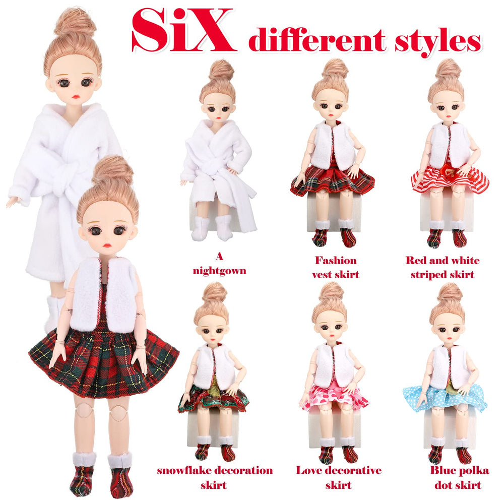 Sumind fluffy vest doll clothing for cute layering during dress-up.
