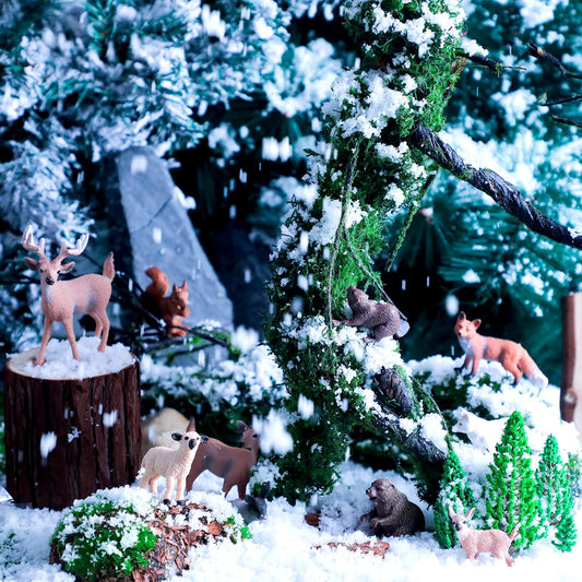 Sumind forest animals doe figurine enhances woodland-themed decor and imaginative play.
