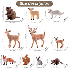 Sumind forest animals fawn figurine brings vivid color to displays.