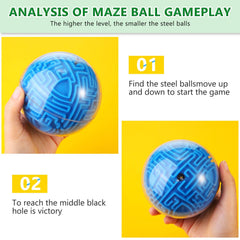 Sumind maze ball 4in diameter close-up captures smooth shell and safe design