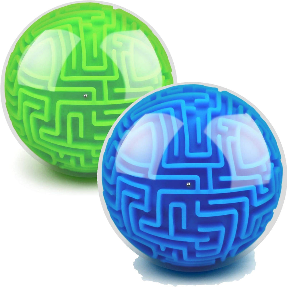 Sumind maze ball blue-green front view shows vibrant colors and tactile focus practice