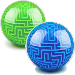 Sumind maze ball blue-green front view shows vibrant colors and tactile focus practice