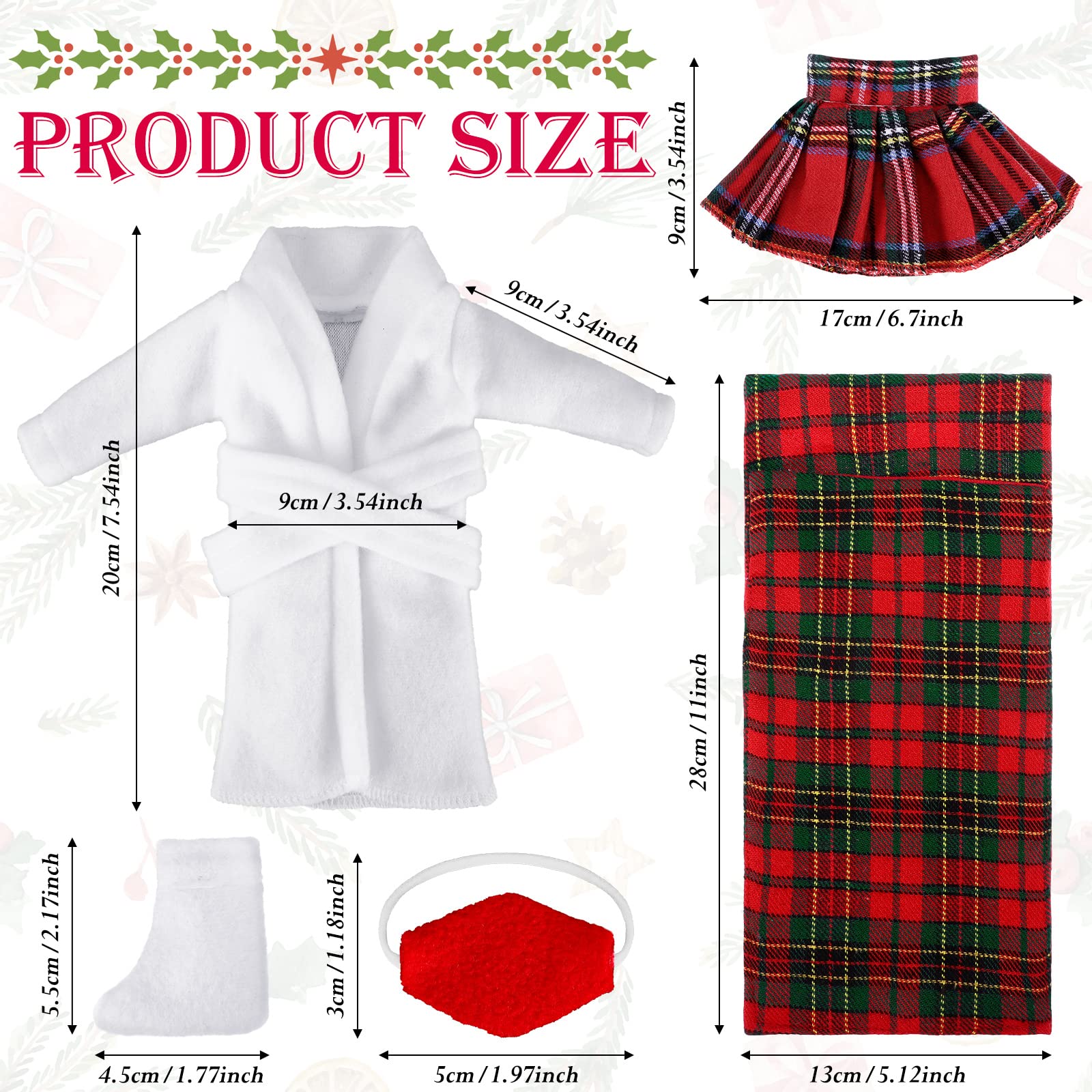 Sumind plaid sleeping bag outfit adds cozy holiday style to dolls.
