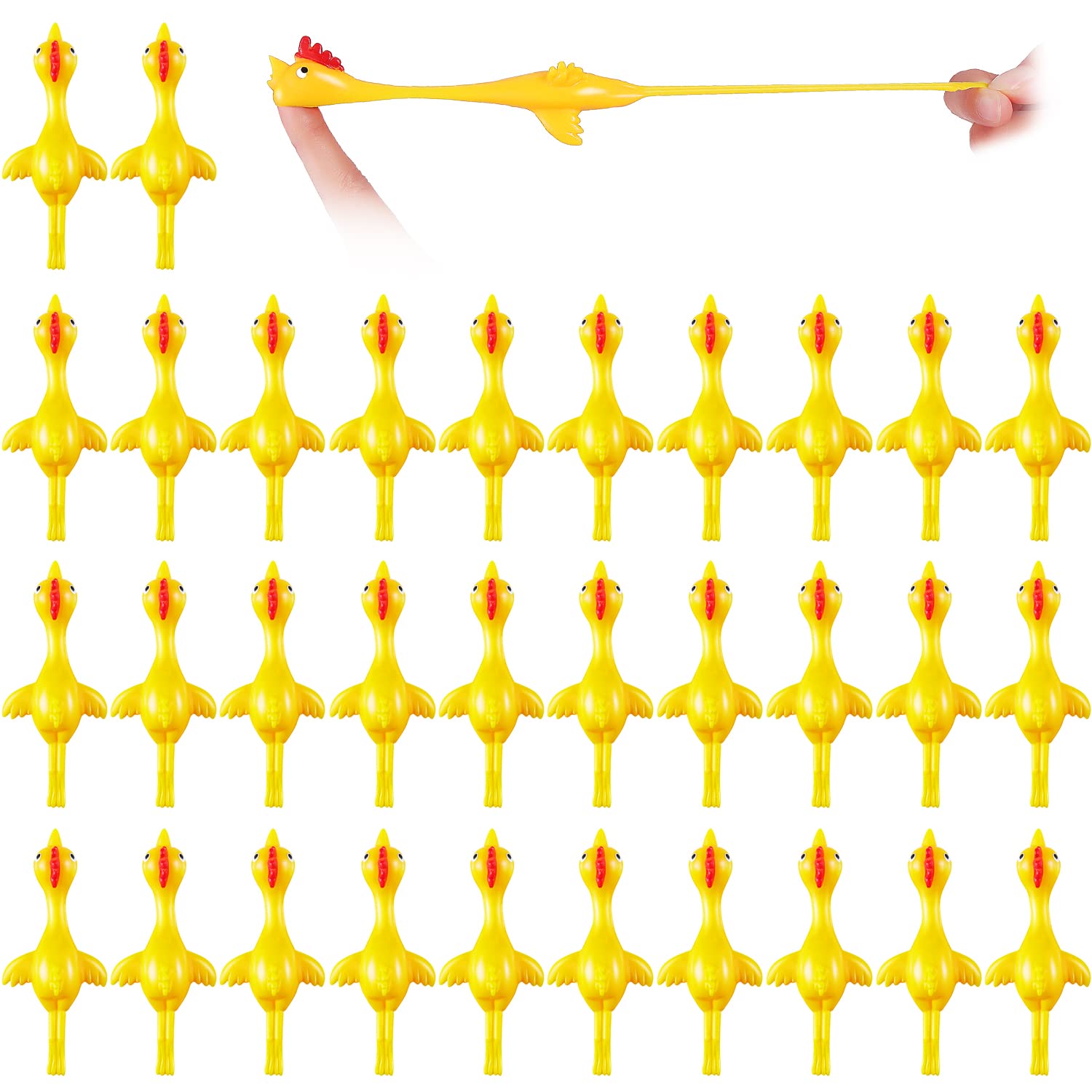 Sumind slingshot chicken flinger yellow pack for party favors and safe indoor play.