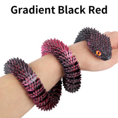 SUMLAND crystal snake coils showing flexible joints for realistic movement
