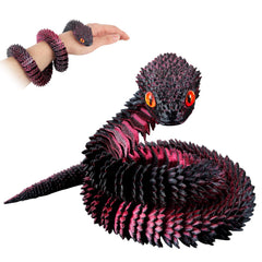 SUMLAND 24 inch crystal snake head with lifelike eyes for desk display