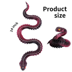 SUMLAND gradient color on crystal snake reflecting light for striking appearance