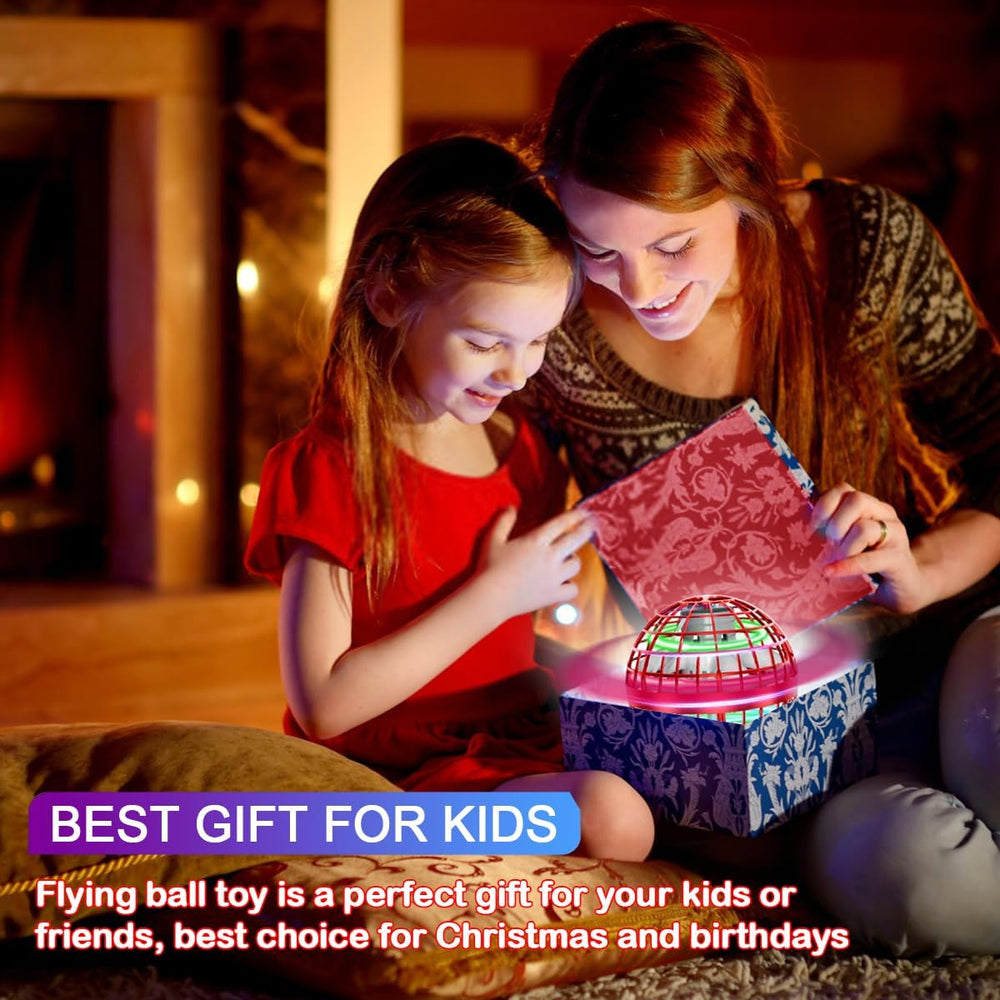 SUMMERLANGUAGE Flying Orb Ball blue USB charging for quick refresh.