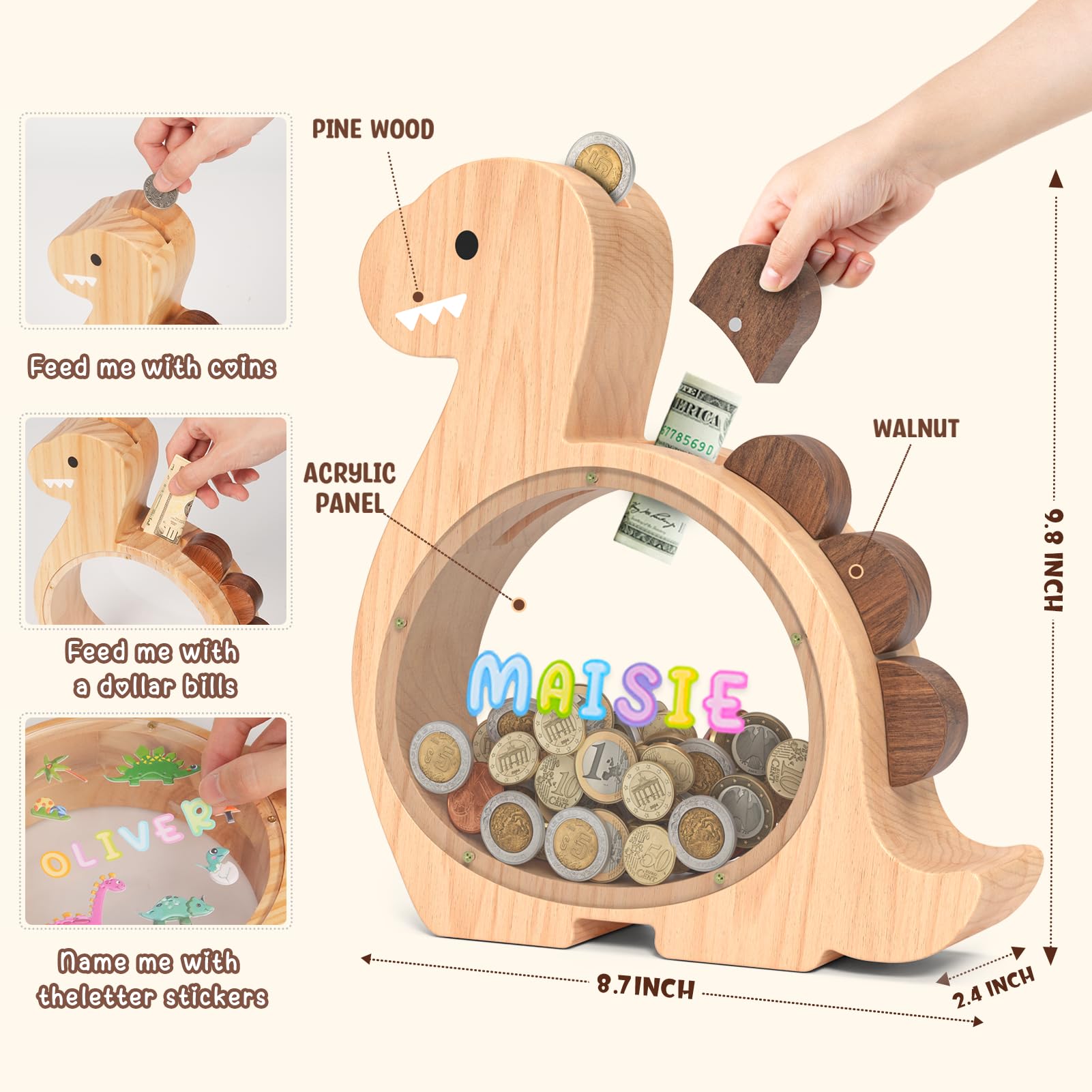 Summidate piggy bank slot hidden under spike highlighting surprise money access