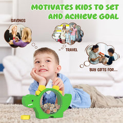 Summidate educational toy encourages saving and basic money skills.