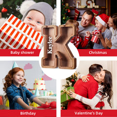 Summidate initial bank gift packaging, ready for birthdays and special occasions.